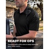 image:imageCQR Mens Quick Dry Tactical Polo Shirt Lightweight Breathable Performance Polo Short Sleeve UPF 50 Outdoor Golf ShirtVeilflex Black