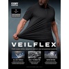 image:imageCQR Mens Quick Dry Tactical Polo Shirt Lightweight Breathable Performance Polo Short Sleeve UPF 50 Outdoor Golf ShirtVeilflex Charcoal Earth