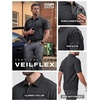 image:imageCQR Mens Quick Dry Tactical Polo Shirt Lightweight Breathable Performance Polo Short Sleeve UPF 50 Outdoor Golf ShirtVeilflex Charcoal Earth