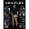 image:imageCQR Mens Quick Dry Tactical Polo Shirt Lightweight Breathable Performance Polo Short Sleeve UPF 50 Outdoor Golf ShirtVeilflex Iron Navy