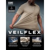 image:imageCQR Mens Quick Dry Tactical Polo Shirt Lightweight Breathable Performance Polo Short Sleeve UPF 50 Outdoor Golf ShirtVeilflex Khaki