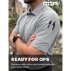 image:imageCQR Mens Quick Dry Tactical Polo Shirt Lightweight Breathable Performance Polo Short Sleeve UPF 50 Outdoor Golf ShirtVeilflex Strom Grey
