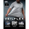 image:imageCQR Mens Quick Dry Tactical Polo Shirt Lightweight Breathable Performance Polo Short Sleeve UPF 50 Outdoor Golf ShirtVeilflex Strom Grey