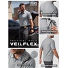 image:imageCQR Mens Quick Dry Tactical Polo Shirt Lightweight Breathable Performance Polo Short Sleeve UPF 50 Outdoor Golf ShirtVeilflex Strom Grey