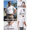 image:imageCQR Mens Quick Dry Tactical Polo Shirt Lightweight Breathable Performance Polo Short Sleeve UPF 50 Outdoor Golf ShirtVeilflex White