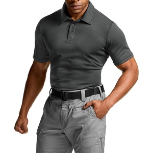 image:imageCQR Mens Quick Dry Tactical Polo Shirt Lightweight Breathable Performance Polo Short Sleeve UPF 50 Outdoor Golf ShirtFrost Basic Charcoal