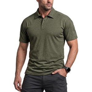 image:imageCQR Mens Quick Dry Tactical Polo Shirt Lightweight Breathable Performance Polo Short Sleeve UPF 50 Outdoor Golf ShirtVeilflex Ranger Green